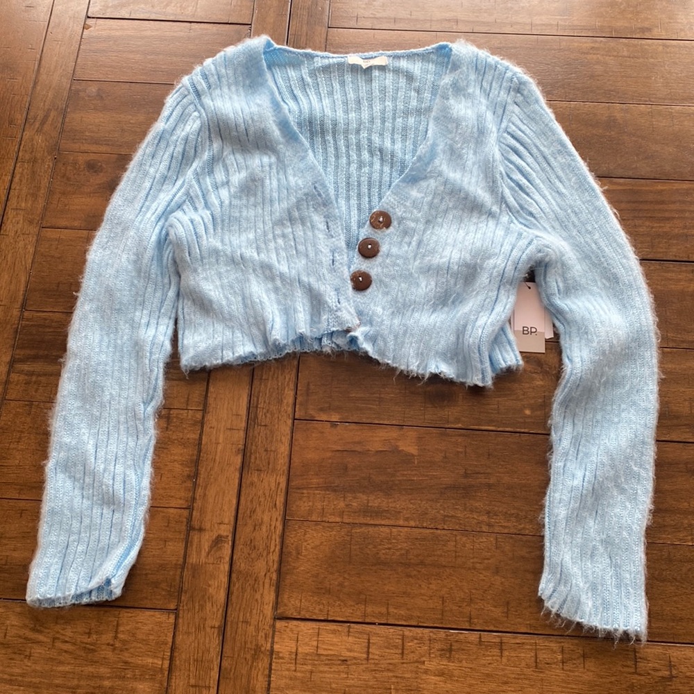 Blue cashmere sweater